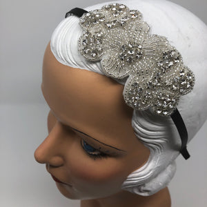 Floral Cluster Beaded Headband